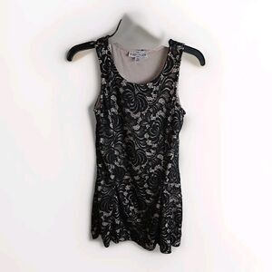 Kathleen Kirkland Ladies XXS Black Lace Dress Flared Hem Homecoming Party Goth